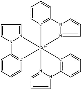 Tris(2-(1H-pyrazol-1-yl)phenyl)chromium Structure