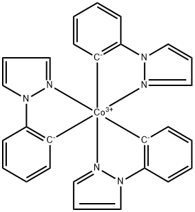 Tris(2-(1H-pyrazol-1-yl)phenyl)cobalt Structure