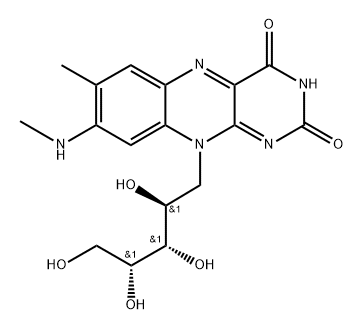 8-Methylamino-riboflavin Structure