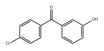 (4-Chlorophenyl)(3-hydroxyphenyl)methanone Structure