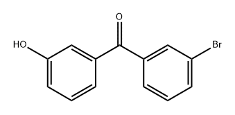 (3-Bromophenyl)(3-hydroxyphenyl)methanone,62810-50-8,结构式