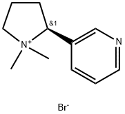 Pyrrolidinium, 1,1-dimethyl-2-(3-pyridinyl)-, bromide, (2S)- (9CI) Structure