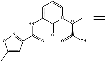 (S)-2-(3-(5-methylisoxazole-3-carboxamido)-2-oxopyridin-1(2H)-yl)pent-4-ynoic acid(WXG01717)|(S)-2-(3-(5-甲基异噻唑-3-碳杂草酰氨基)-2-氧亚基吡啶-1(2H)-基)戊-4-炔酸