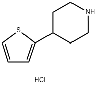 4-(thiophen-2-yl)piperidine hydrochloride 结构式