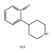 Pyridine, 2-(4-piperidinyl)-, 1-oxide, hydrochloride (1:1) Structure