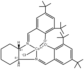 Cobalt, chloro[[2,2'-[(1S,2S)-1,2-cyclohexanediylbis[(nitrilo-κN)Methylidyne]]bis[4,6-bis(1,1-diMethylethyl)phenolato-κO]](2-)]-, (SP-5-13)- Struktur