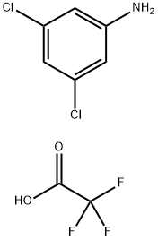 Benzenamine, 3,5-dichloro-, 2,2,2-trifluoroacetate (1:1) 结构式