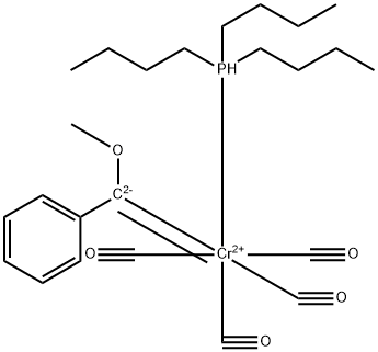 Chromium tetracarbonyl(methoxyphenylmethylene)(tributylphosphine)- Struktur