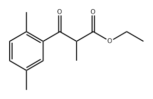 Benenepropanoic acid,.alpha.,2,5-trimethyl-.beta.-oxo-,ethyl ester(9CI) Struktur