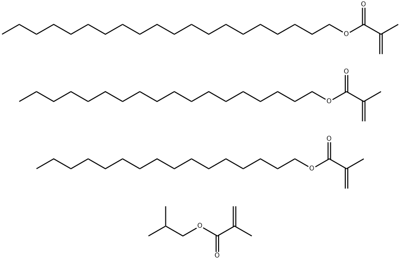 2-Propenoic acid, 2-methyl-, eicosyl ester, polymer with hexadecyl 2-methyl-2-propenoate, 2-methylpropyl 2-methyl-2-propenoate and octadecyl 2-methyl-2-propenoate Structure