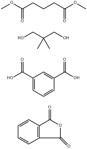 Dimethylglutarate, isophthalic acid, neopentyl glycol, phthalic acid p olymer 化学構造式