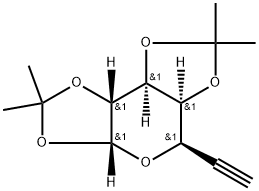 α-D-galacto-Hept-6-ynopyranose, 6,7-dideoxy-1,2:3,4-bis-O-(1-methylethylidene)- Struktur