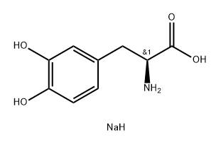L-Tyrosine, 3-hydroxy-, monosodium salt (9CI) 结构式