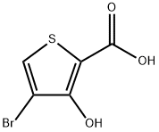 4-溴-3-羟基噻吩-2-羧酸 结构式