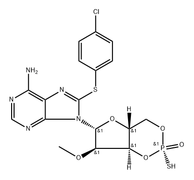 Sp-8-pCPT-2'-O-Me-cAMPS Structure