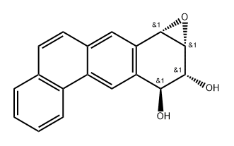 10,11-dihydrodiol-8,9-epoxide benzanthracene 结构式