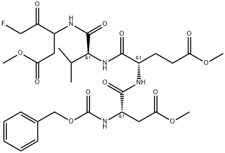 Z-ASP(OME)-GLU(OME)-VAL-DL-ASP(OME)-FLUOROMETHYLKETONE 结构式