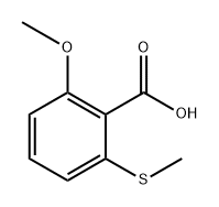 2-甲氧基-6-甲硫基苯甲酸,63635-22-3,结构式