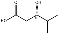 (3S)-3-hydroxy-4-methylpentanoic acid 化学構造式