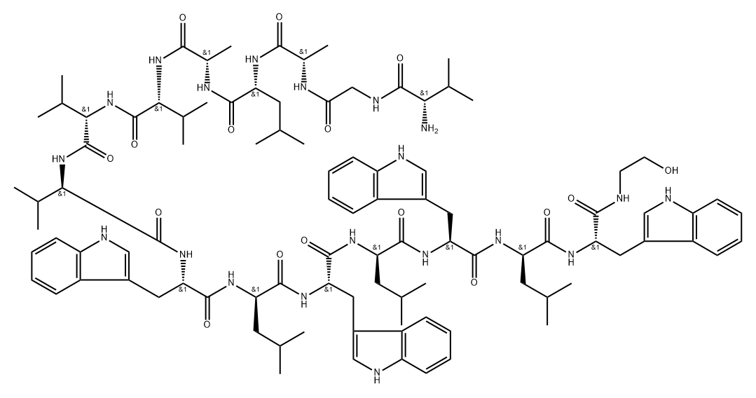 desformylgramicidin 化学構造式