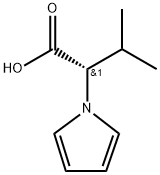 1H-Pyrrole-1-acetic acid, α-(1-methylethyl)-, (αS)- Struktur