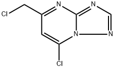 7-氯-5-(氯甲基)-[1,2,4]三唑并[1,5-A]嘧啶,63882-72-4,结构式