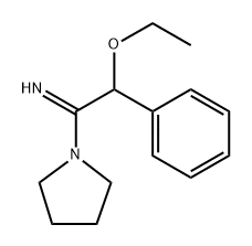 α-Ethoxy-α-phenyl-1-pyrrolidineacetamide 结构式