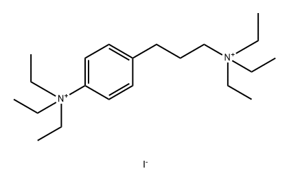 Ammonium, (3-(p-triethylammoniophenyl)propyl)triethyl-, diiodide Structure