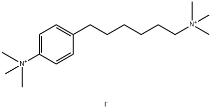 Benzenehexanaminium, N,N,N-trimethyl-4-(trimethylammonio)-, iodide (1:2) Structure