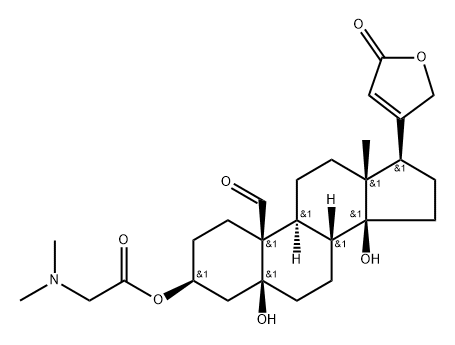 Strophanthidin 3-[(dimethylamino)acetate] Struktur
