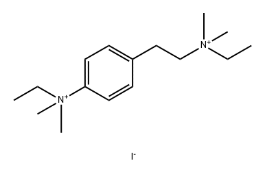 Ammonium, ((p-ethyldimethylammonio)phenethyl)ethyldimethyl-, diiodide 结构式