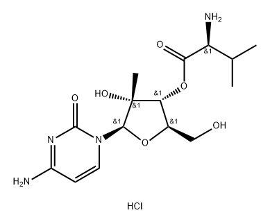 Valopicitabine dihydrochloride, 640725-71-9, 结构式