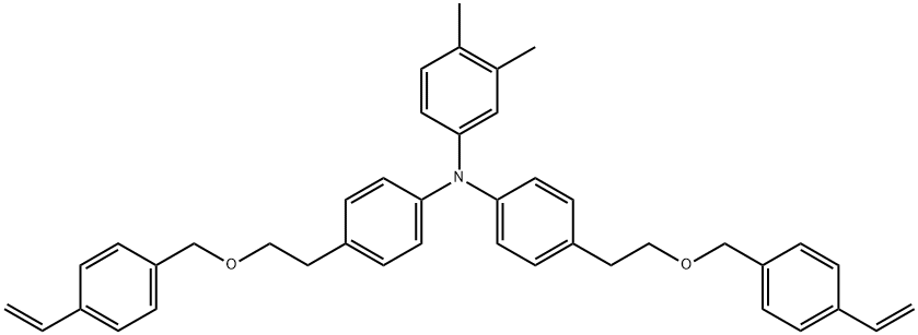 640769-07-9 N,N-双[4-[2-[(4-乙烯基苯基)甲氧基]乙基]苯基]-3,4-二甲基苯胺