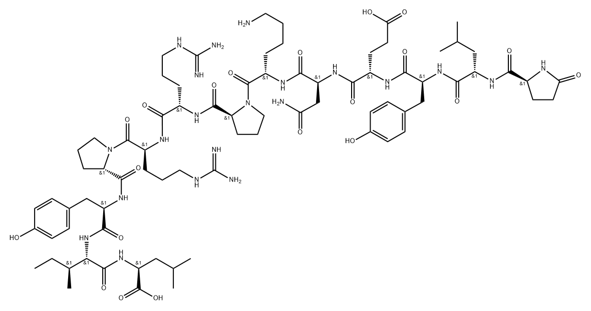 [D- TRP11 ]-NEUROTENSIN, 64088-62-6, 结构式