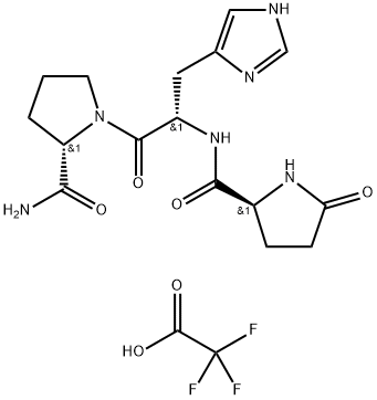 PGLU-HIS-PRO AMIDE TRIFLUOROACETATE|5- oxo- L-脯氨酰-L-组氨酸-L-脯氨酰胺，单(三氟乙酸)