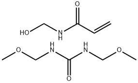 2-Propenamide, N-(hydroxymethyl)-, polymer with N,N'-bis(methoxy methyl)urea|N-(羟甲基)-2-丙烯酰胺与N,N'-二(甲氧甲基)脲的聚合物