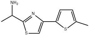 1-(4-(5-Methylthiophen-2-yl)thiazol-2-yl)ethan-1-amine Structure