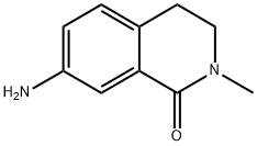 7-アミノ-2-メチル-3,4-ジヒドロイソキノリン-1(2H)-オン 化学構造式