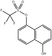 Methanesulfonic acid, 1,1,1-trifluoro-, 5-hydroxy-1-naphthalenyl ester Structure