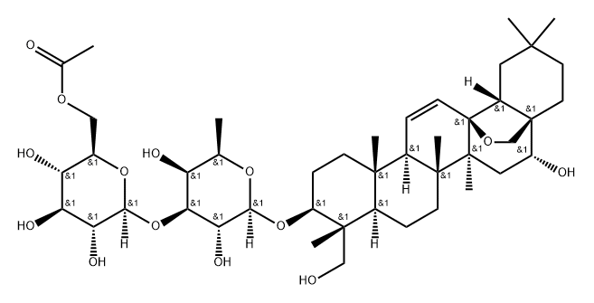 6′′-アセチルサイコサポニンd 化学構造式