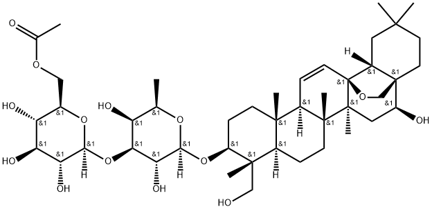 6''-O-乙酰基柴胡皂苷A,64340-46-1,结构式
