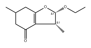 4(2H)-Benzofuranone,2-ethoxy-3,5,6,7-tetrahydro-3,6-dimethyl-,(2R,3S)-rel-(9CI) 化学構造式