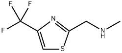 methyl({[4-(trifluoromethyl)-1,3-thiazol-2-yl]methyl})amine Structure
