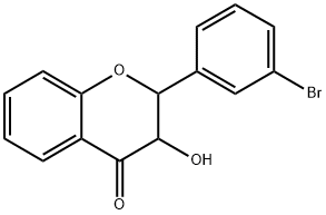 2-(3-Bromophenyl)-3-hydroxychroman-4-one Struktur