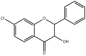7-Chloro-3-hydroxy-2-phenylchroman-4-one Struktur