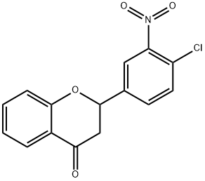 2-(4-Chloro-3-nitrophenyl)chroman-4-one Struktur