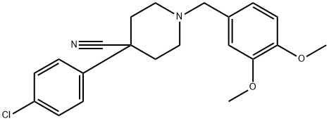 4-Piperidinecarbonitrile, 4-(4-chlorophenyl)-1-[(3,4-dimethoxyphenyl)methyl]-