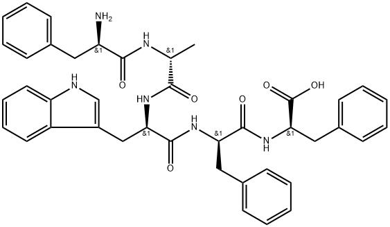 (2R,5R,8R,11R,14R)-8-((1H-Indol-3-yl)methyl)-14-amino-2,5-dibenzyl-11-methyl-4,7,10,13-tetraoxo-15-phenyl-3,6,9,12-tetraazapentadecan-1-oic acid,644997-24-0,结构式