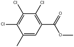 Methyl 2,3,4-trichloro-5-methylbenzoate 结构式