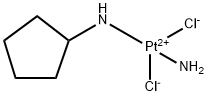 amminedichloro(cyclopentylamine)platinum(0) Structure